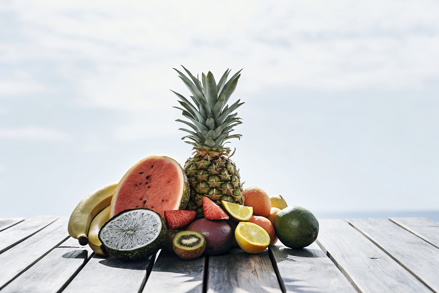 Fresh tropical fruits — mangoes, pineapple, watermelon, papaya and more